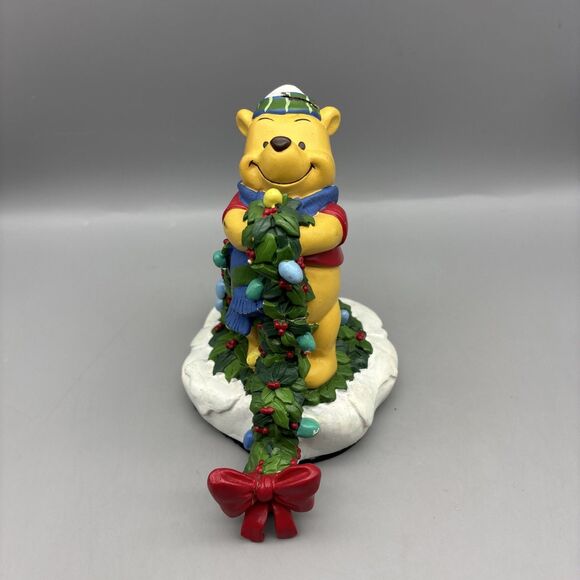 Winnie The Pooh Winter Wonderland Piglet W Stocking Holder Disney 1996 (Damage) - Picture 2 of 11